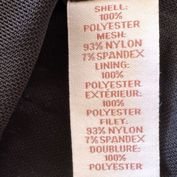 Scripted bodysuit top gold black high neck XS - Picture 8 of 9